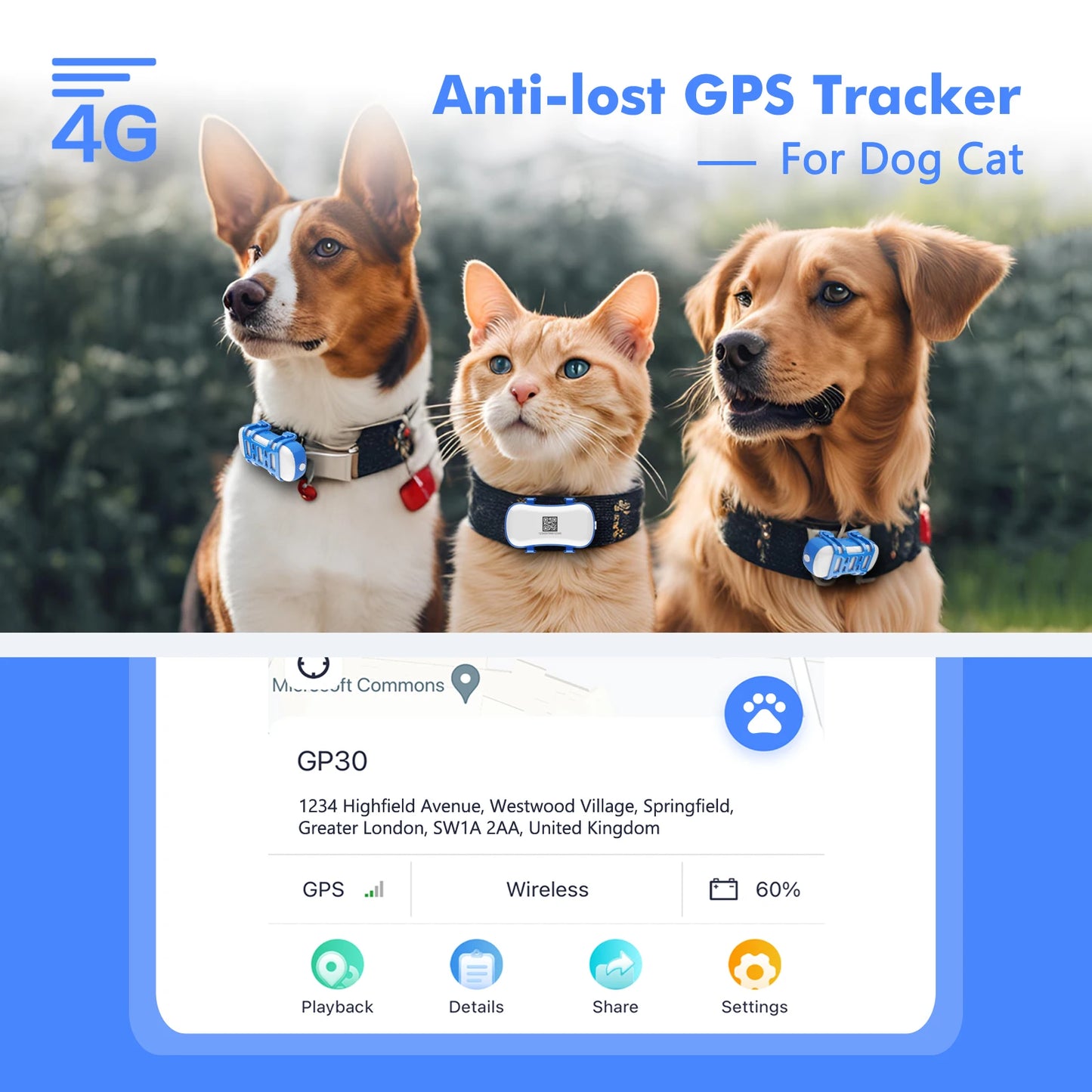 Localizador GPS Mini para Mascotas™
